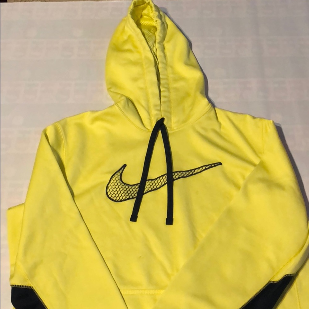 NIKE bright yellow sweatshirt
